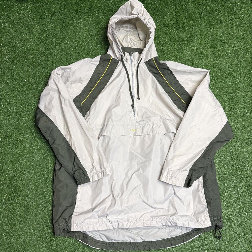Vintage 90s Nike Windbreaker Men’s 2XL Color Block Jacket Retro Swoosh